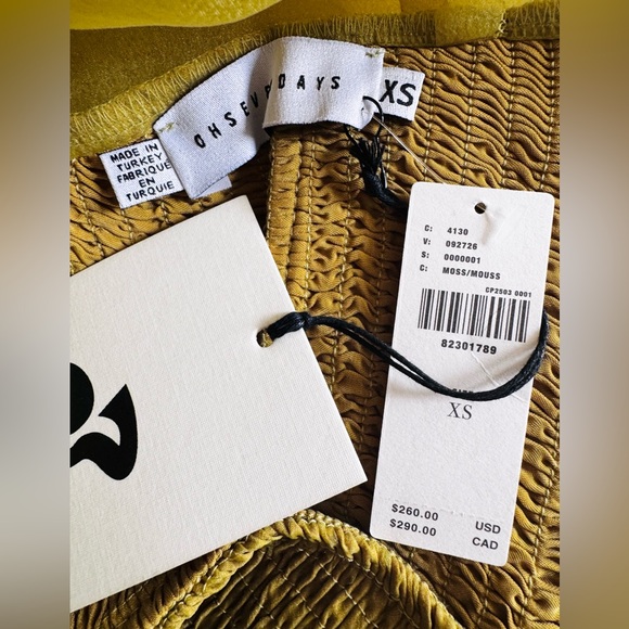 Anthropologie Oh Seven Days Organza Sheer Midi Dress, Size XS - Picture 13 of 13